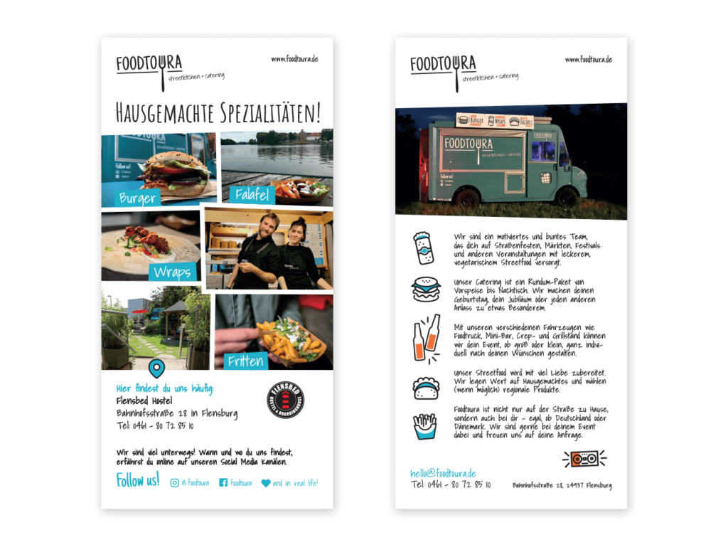 Flyer Gestaltung Layout Foodtruck Flensburg