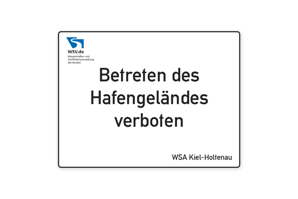 Schild Wasserstraßenverkehrsordnung Hinweisschilder Schild Layout