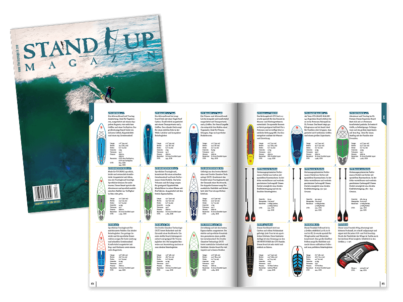 Stand Up Magazin Ausgabe 17 – Titelblatt und Inhaltsseite (Buyers Guide)