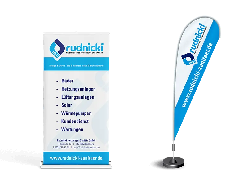 rudnicki Meisterbetrieb für Heizung und Sanitär – Rollup und Dropflag