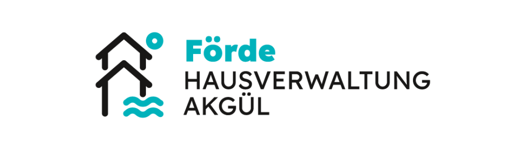 Förde Hausverwaltung – Akgül Logo auf weißem Hintergrund